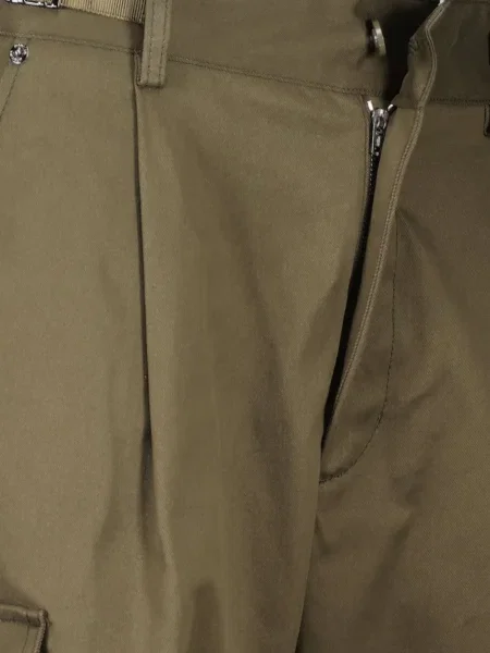 Pantaloni Moncler plisate verde