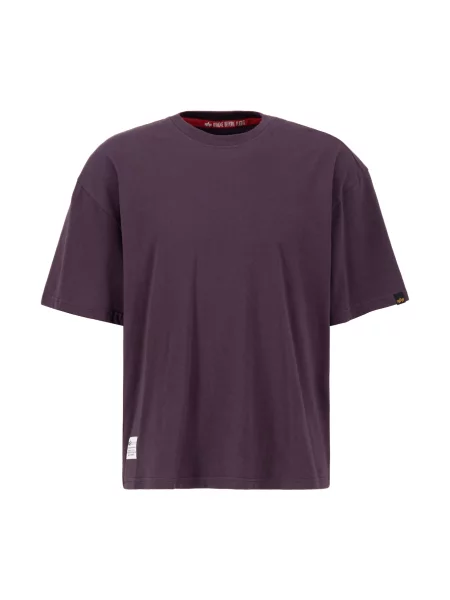 ALPHA INDUSTRIES Tricou purpuriu alb