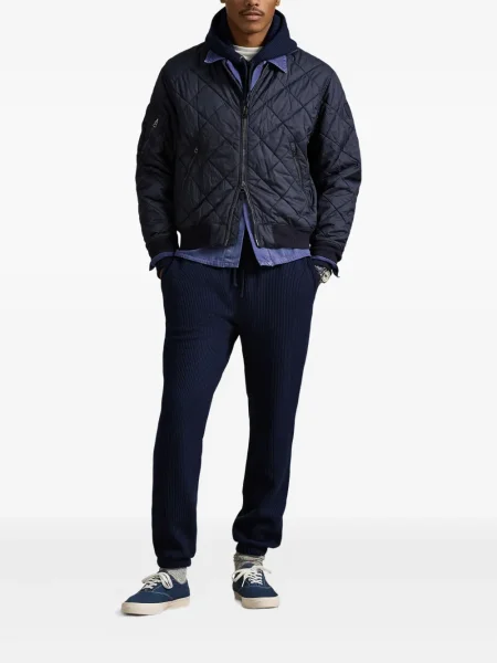 Șapcă Polo Ralph Lauren cu model herringbone din țesătură twill cu imagine albastru
