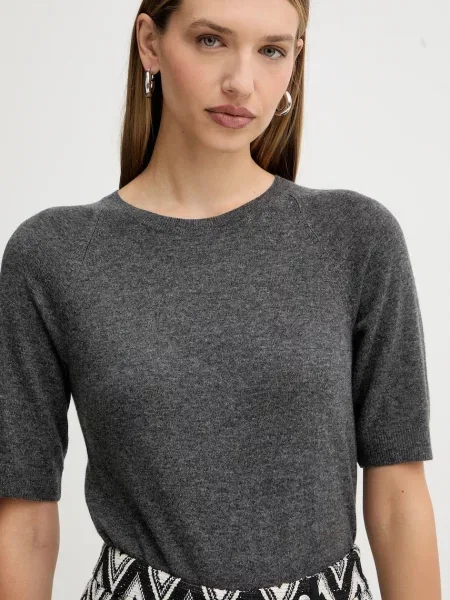 Вовняна футболка MM YEN сірий