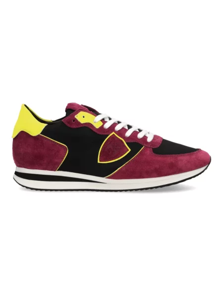 Buty do biegania Philippe Model skórzane do biegania czerwone