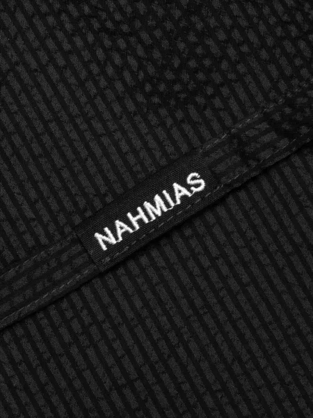 Ριγέ παντελόνι Nahmias κοτλέ μαύρο