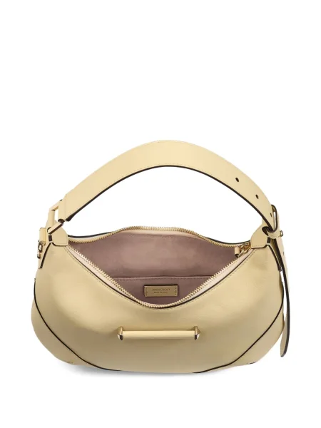 Geanta de piele Jimmy Choo din piele galben