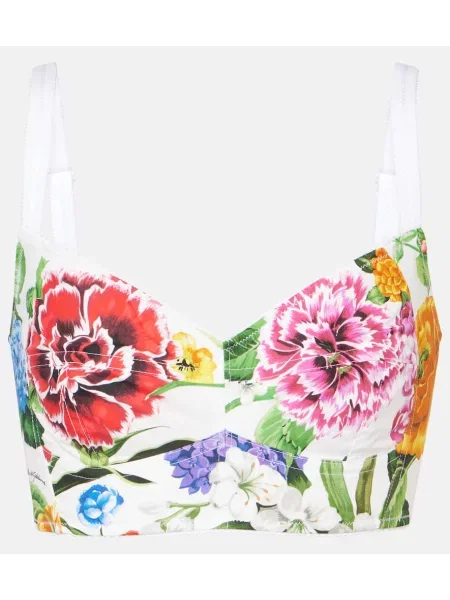 Sutien Dolce&gabbana cu model floral alb