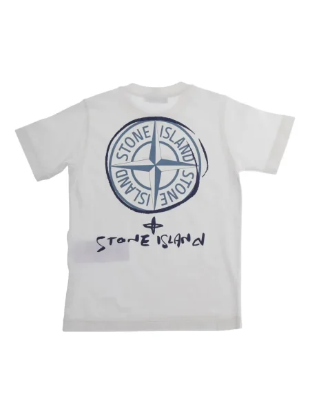 Koszulka dziecięca Stone Island biała