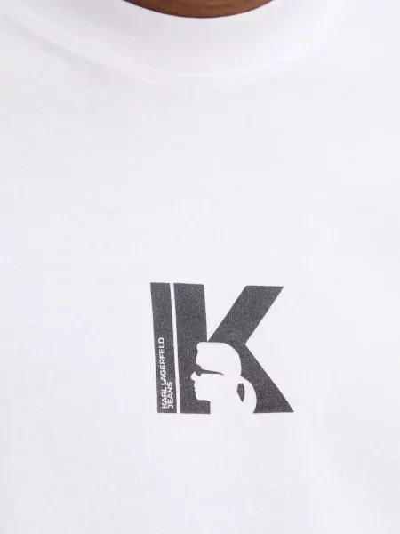 Karl Lagerfeld Jeans тениска мъжка от бяло