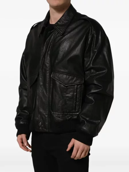 Geanta de piele Dolce & Gabbana negru