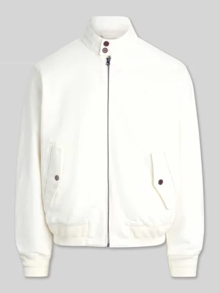 Wiatrówka o kroju regular fit ze stójką i wyhaftowanym logo Polo Ralph Lauren biała