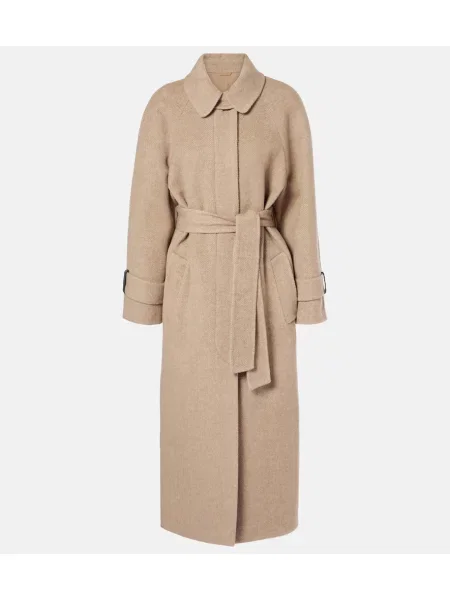 Palton Brunello Cucinelli de lână maro