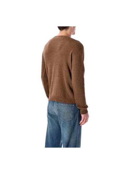 Sweter Roberto Collina brązowy