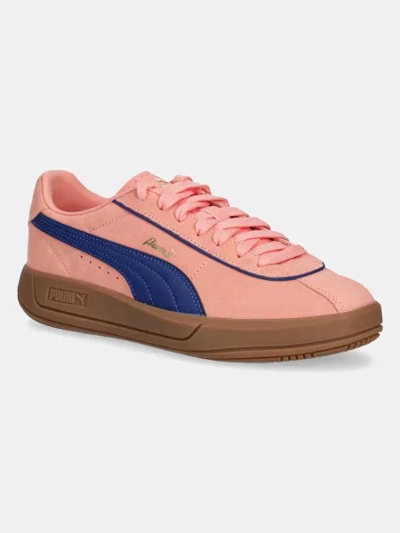 Buty PUMA Club Klassika Suede pink fruit/blazing blue/puma gold niebieskie