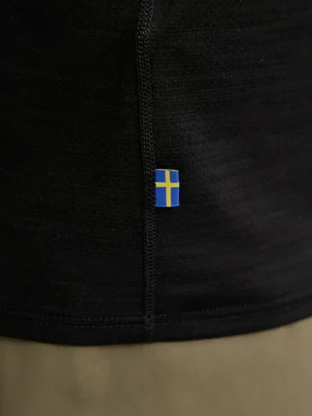 Fjallraven sportos póló Abisko Lite fekete