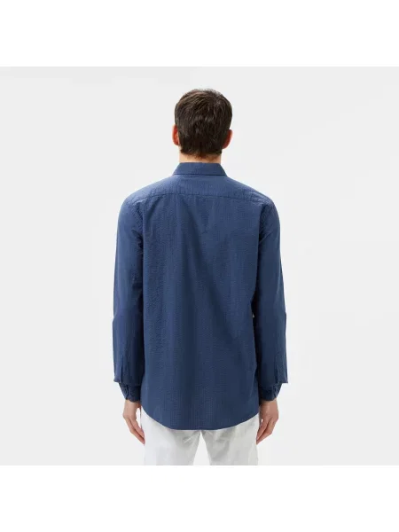 Lacoste Koszula Button-Down Slim Fit granatowa