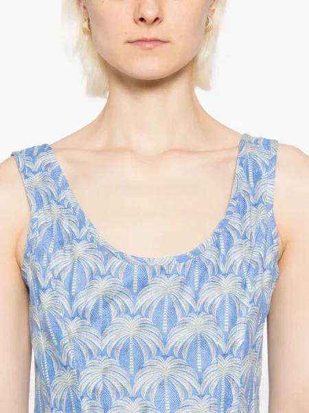 Top Blaklace cu imagine albastru