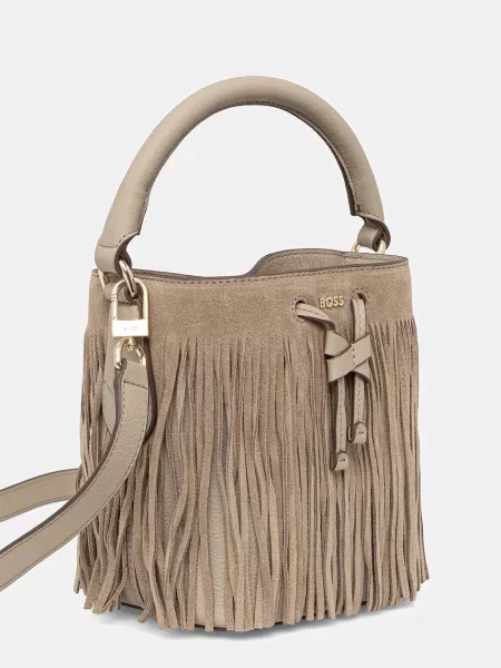 Шкіряна сумочка BOSS Lenah S Bucket FR