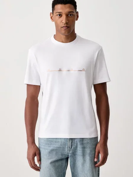 HUGO tricou pentru bărbați din Datrik alb