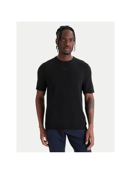BOSS Majica Regular Fit črna