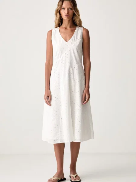 Calvin Klein rochie evazată din bej