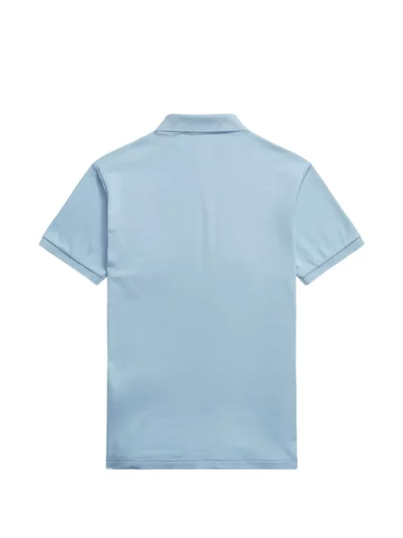 Tricou polo Polo Ralph Lauren cu glugă cu blană cu broderie roșu