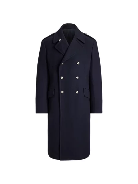 Двуредно палто Ralph Lauren Purple Label синьо