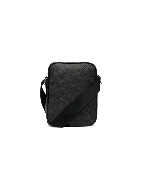 TOMMY HILFIGER Torba za čez ramo siva črna