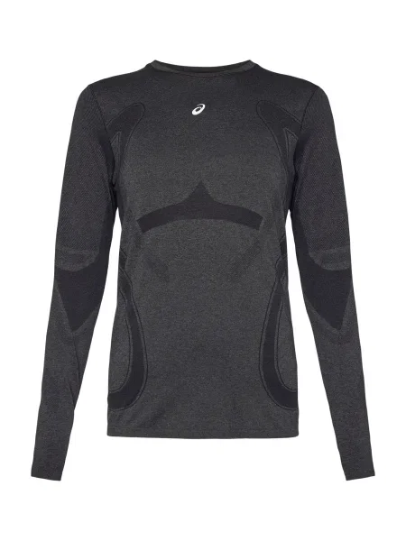 ASICS Tricou funcțional ROAD gri metalic / negru alb