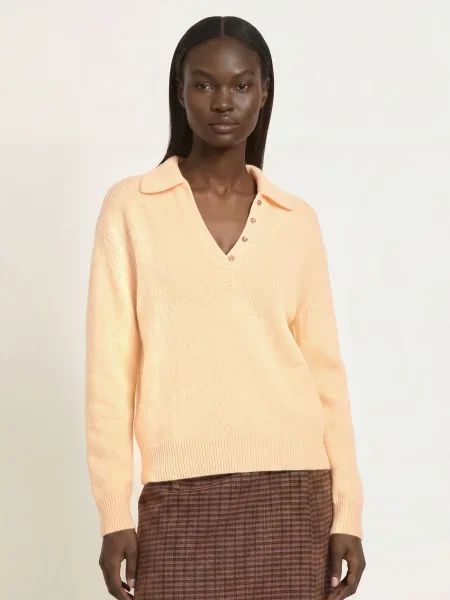 Claudie Pierlot Sweter Z Moheru gelb