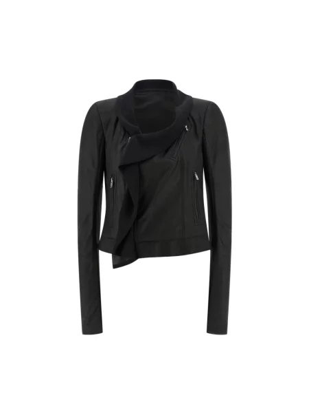 Kurtka skórzana Rick Owens biker czarna