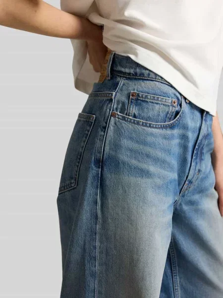Jeansy o kroju relaxed fit z czystej bawełny 5 kieszeni Polo Ralph Lauren niebieskie