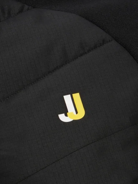 JACK & JONES Demisezoninė striukė Logan ryškiai raudona / juoda / balta