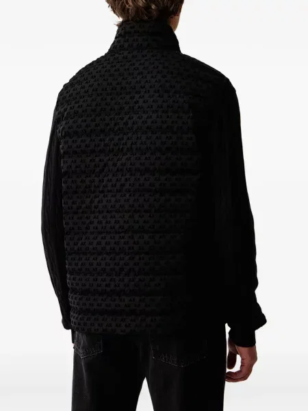 Matlasat vestă Armani Exchange cu imagine negru