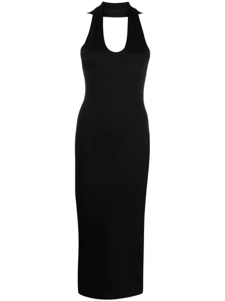 Rochie midi Mm6 Maison Margiela cu gât halter