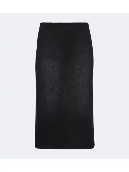 Fustă din denim Gucci negru