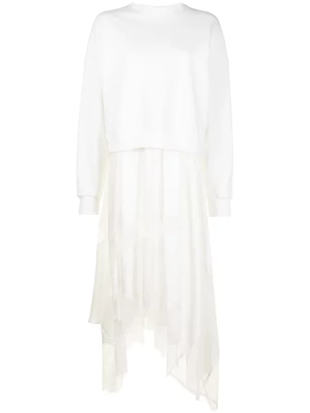 Sukienka Goen.j koronkowa garniturowa biała