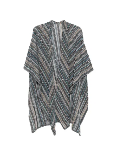 Κασκόλ Missoni με παγιέτες γκρι