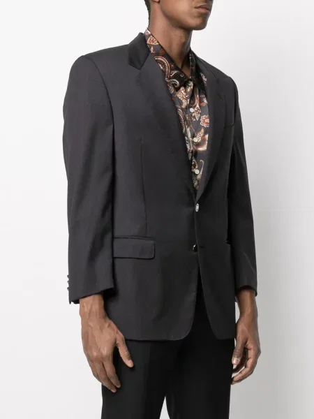 Sako Pierre Cardin Pre-owned s klopou šedé