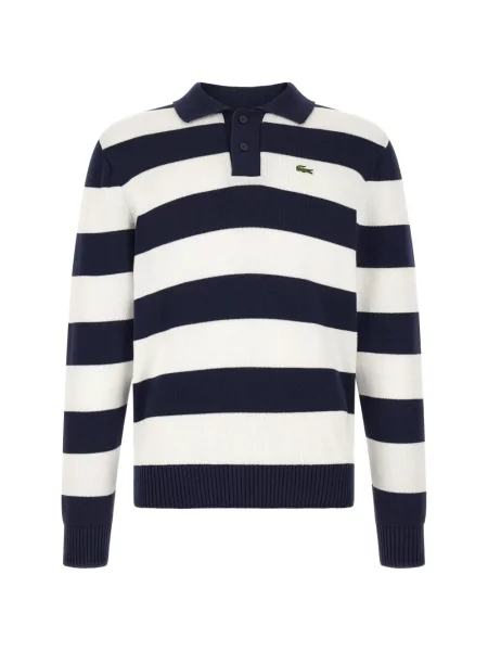 Gulerat lung tricou polo Lacoste albastru