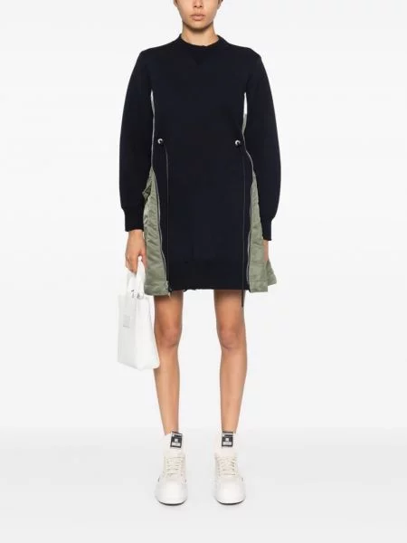 Kostiumas mini mini suknelė Sacai mėlyna