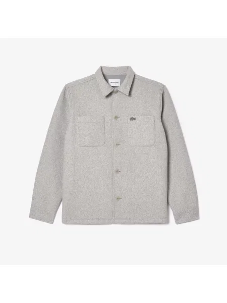 Lacoste Koszula Flanelowa Oversize szara