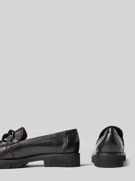 Loafers ze skóry z profilowaną podeszwą Högl czarne