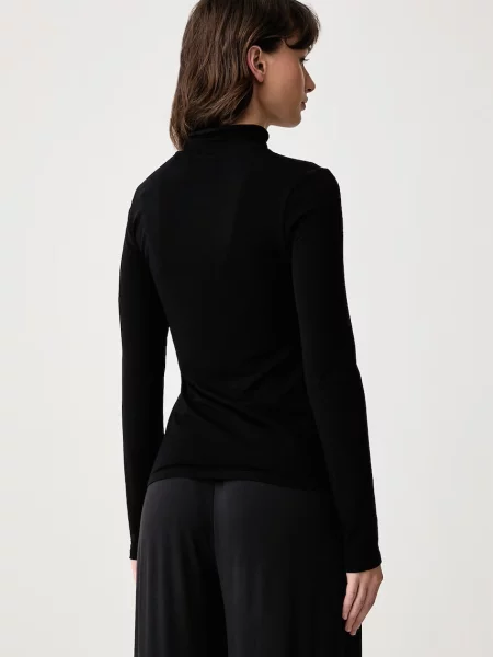 Triumph longsleeve z dodatkiem wełny i moheru Beauty Layers czarna