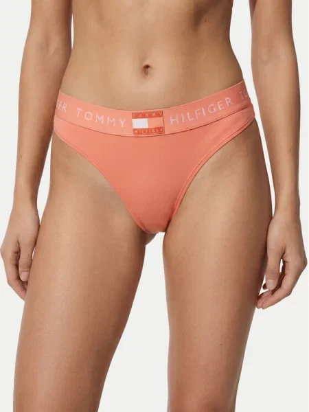 Kalhotky string Tommy Hilfiger oranžové
