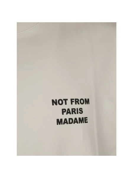 Drôle de Monsieur t-shirt Le T-Shirt Slogan z nadrukiem beżowy