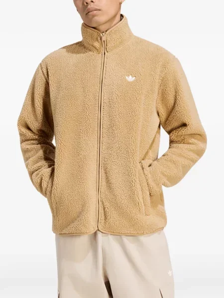 Sweter Adidas polarowy typu teddy