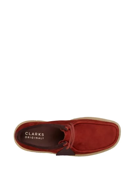 Пустинни ботуши Clarks Originals от набук червено