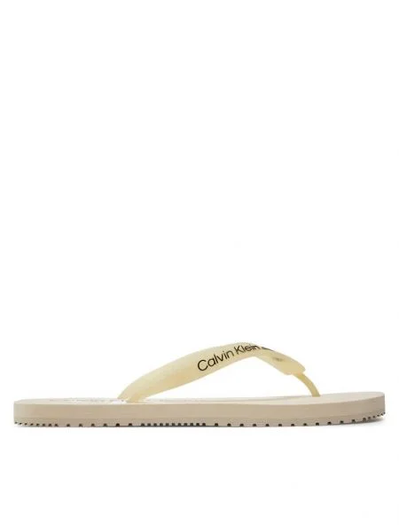 Șlapi Calvin Klein Jeans bej