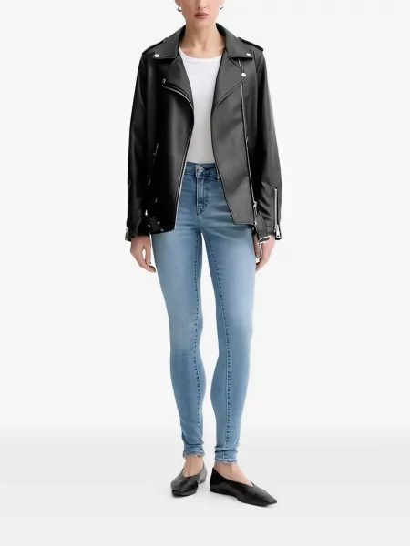 Слаб широки дънки Levi's® с принт синьо