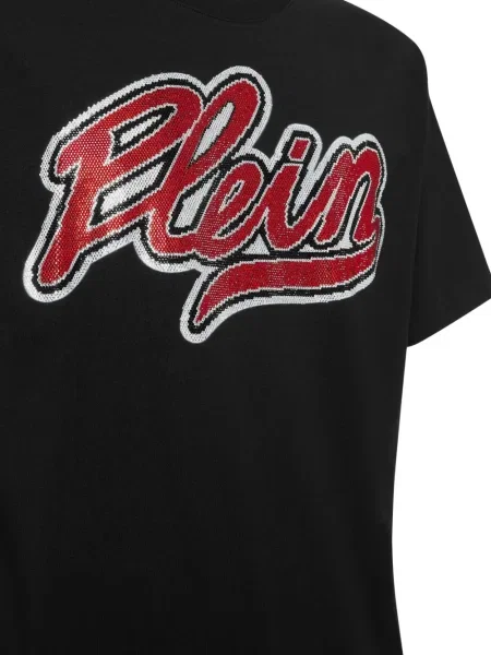 Tricou Philipp Plein de cristal negru