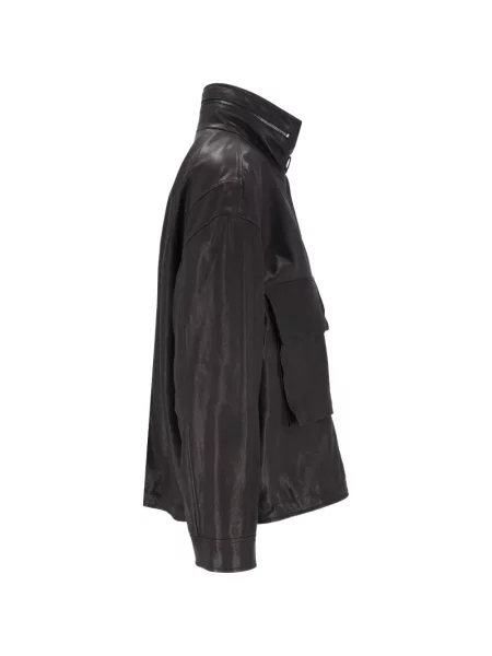 Geanta de piele Emporio Armani negru
