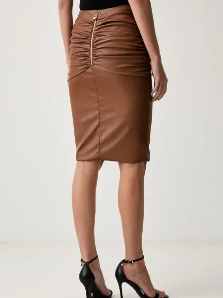 Кожаная юбка Elisabetta Franchi